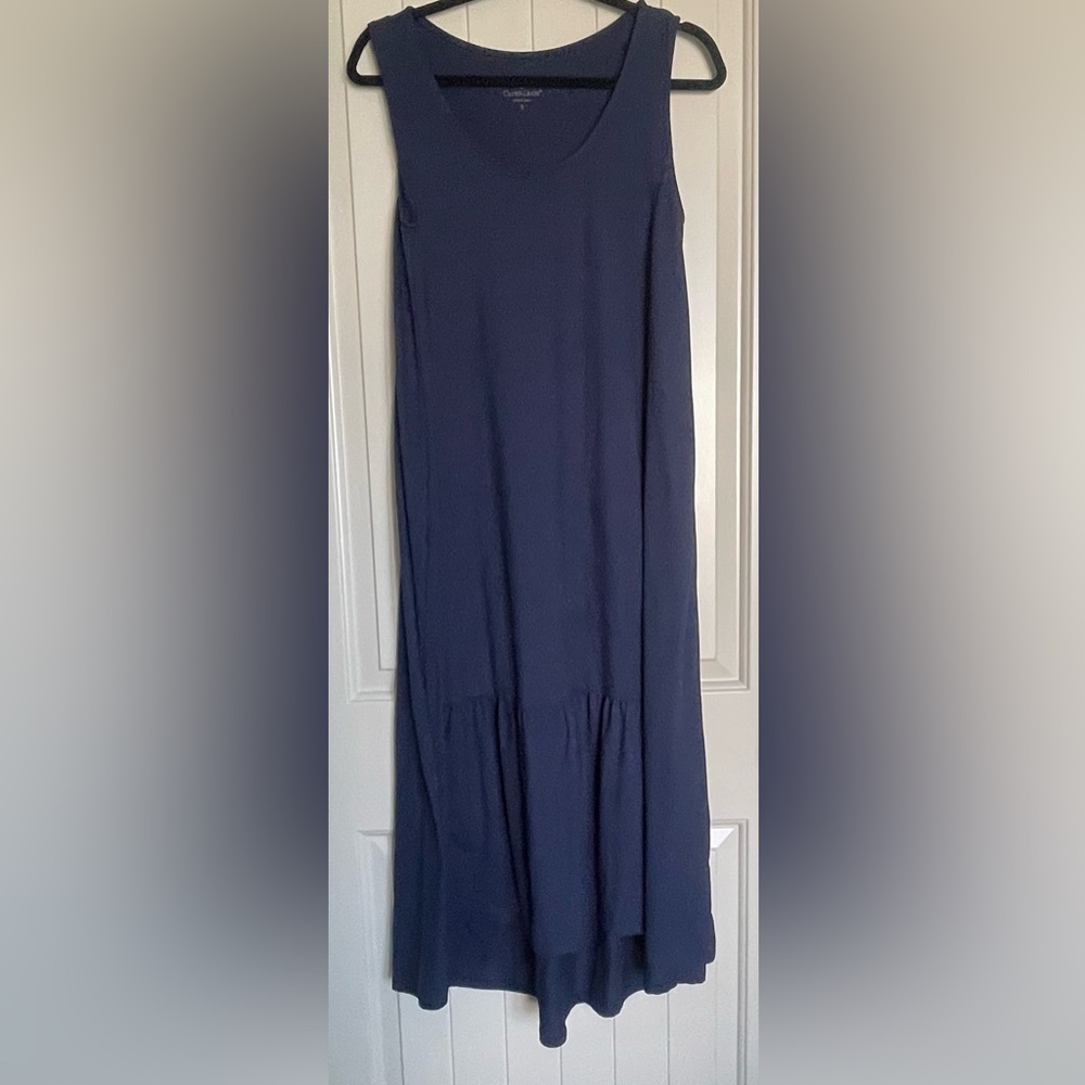 Cuddl Duds Blue Sleeveless Scoop Neck Sundress Size S/M